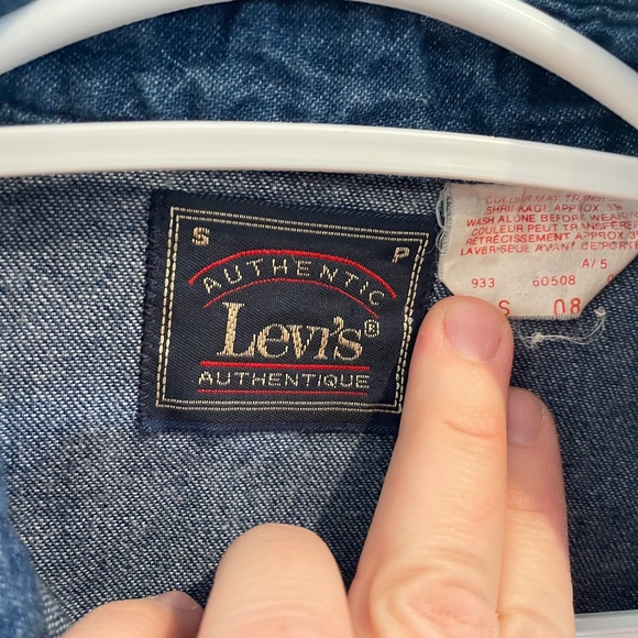 Vintage Levi’s western jean shirt size small mens - Picture 2 of 4